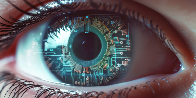 Biotechnology human eye concept