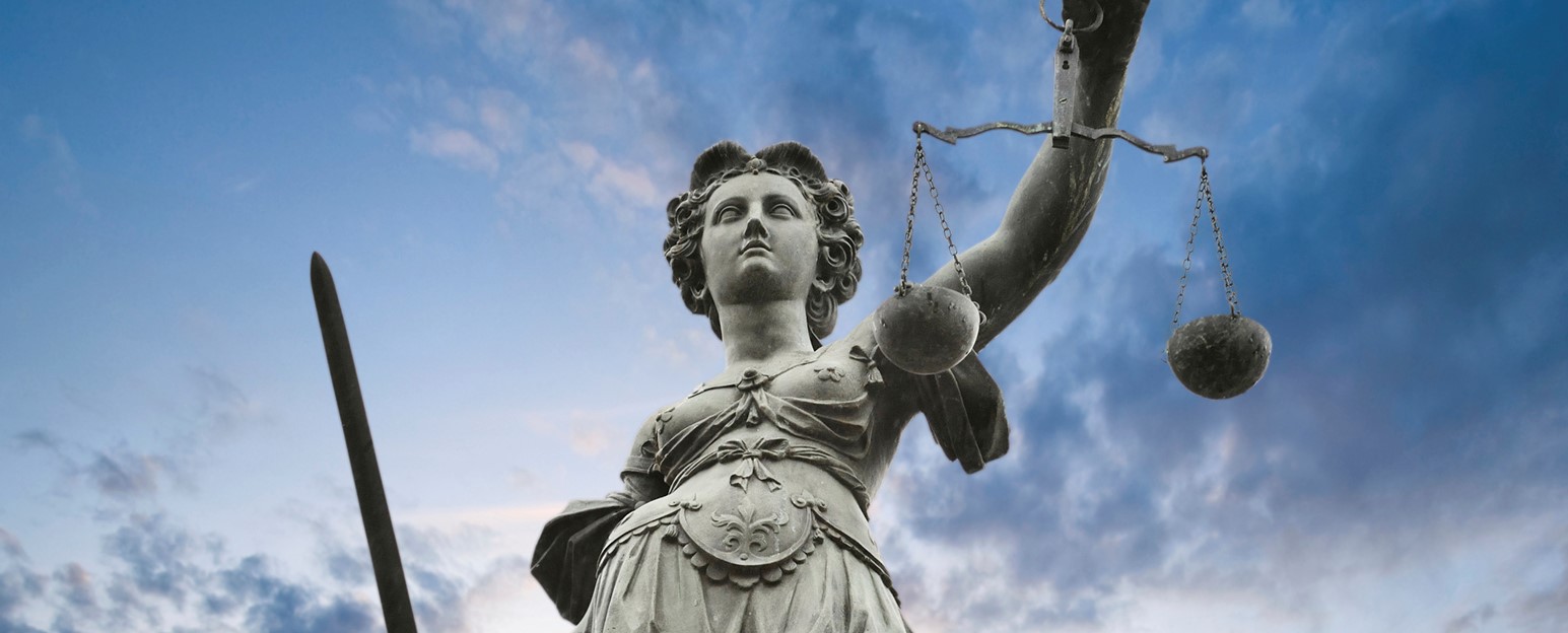 Lady Justice holding scales